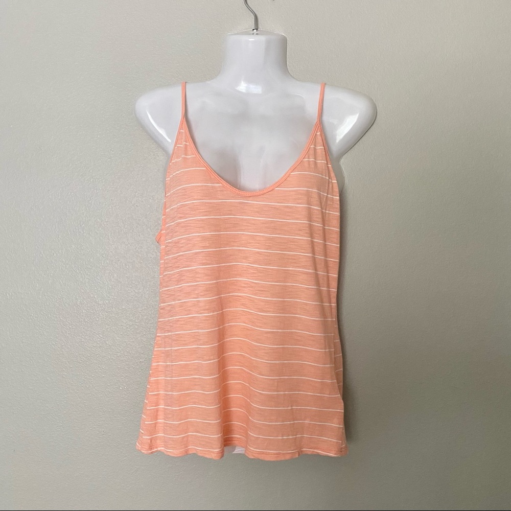 Comune | Orange & White Striped Tank Top
